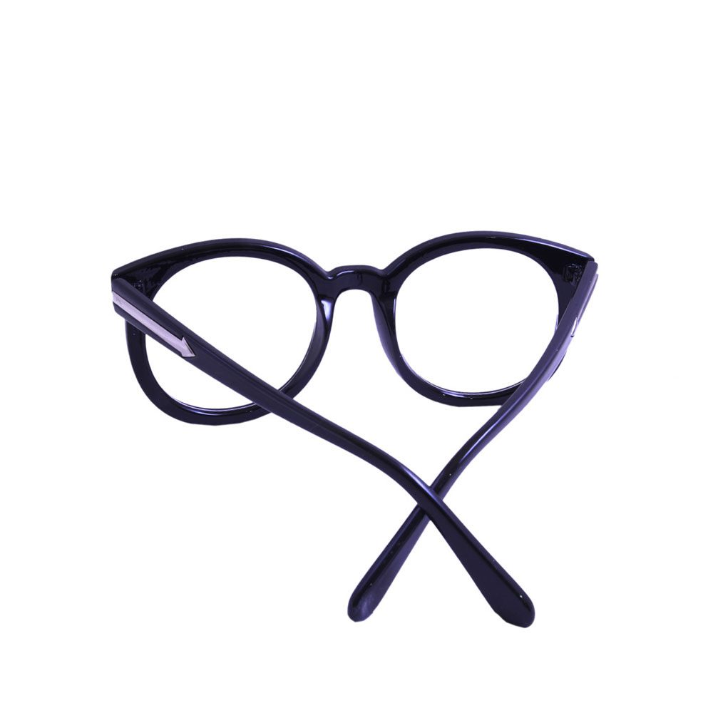 Black Oval Plastic Frame Round 2850